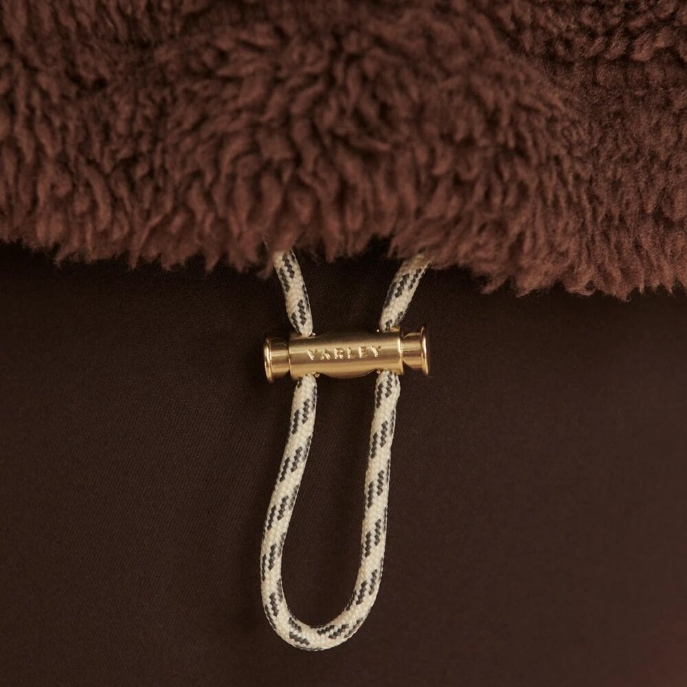 Varley Lowell Sherpa Jacket, carafe brown, size M NWT - Picture 5 of 10